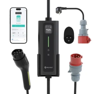 milivolt m311 11kw przenosna ladowarka wallbox ev typ 2 wifi tuya na sile 16a 12