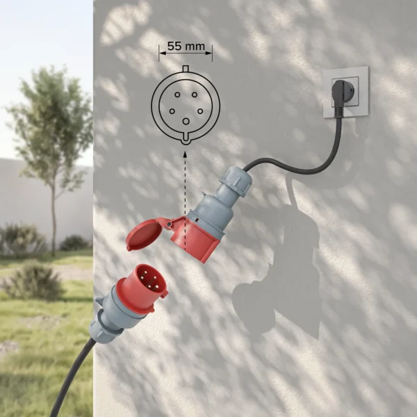 milivolt m311 11kw przenosna ladowarka wallbox ev typ 2 wifi tuya na sile 16a 31