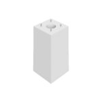 Fundament render stacji ładowania samochodów elektrycznych