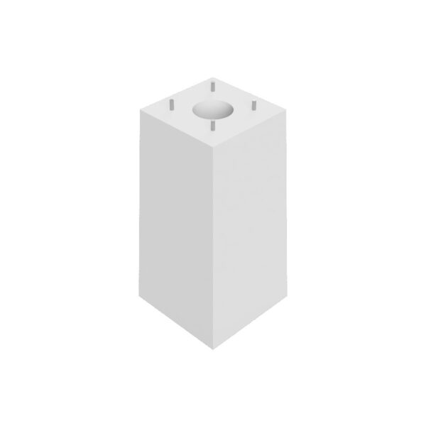 Fundament render stacji ładowania samochodów elektrycznych