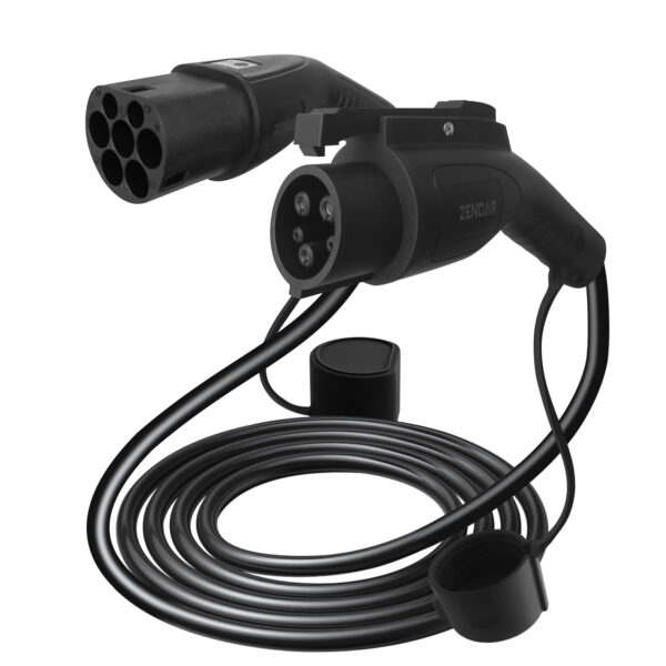 Kabel ładowania samochodów elektrycznych Typ 1 na Typ 2 7,4kW 5m