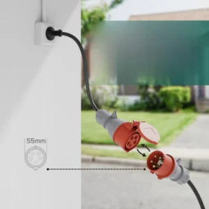 Ladowarka samochodow Typ2 11kW Przenosny Wallbox EV elektrykow 10m Wi Fi Rodzaj zlacza Typ 2 h