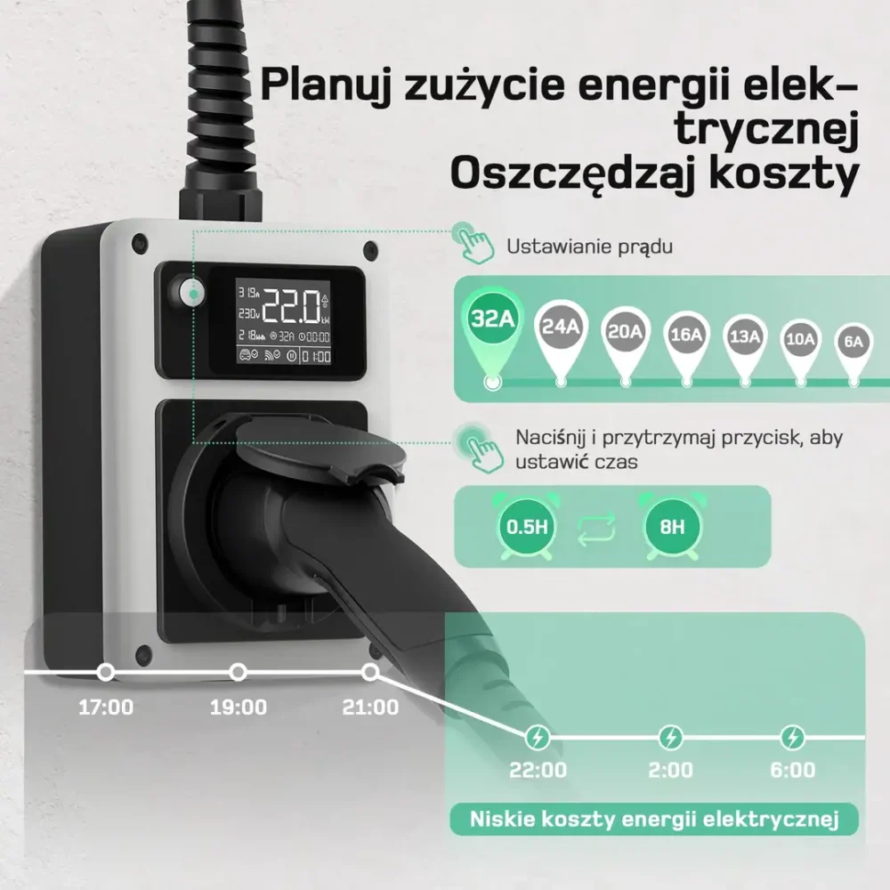Mobilny wallbox de 22kW 6