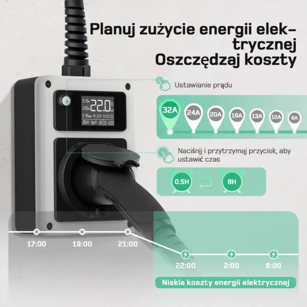 Mobilny wallbox de 22kW 6